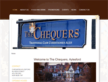 Tablet Screenshot of chequersaylesford.com